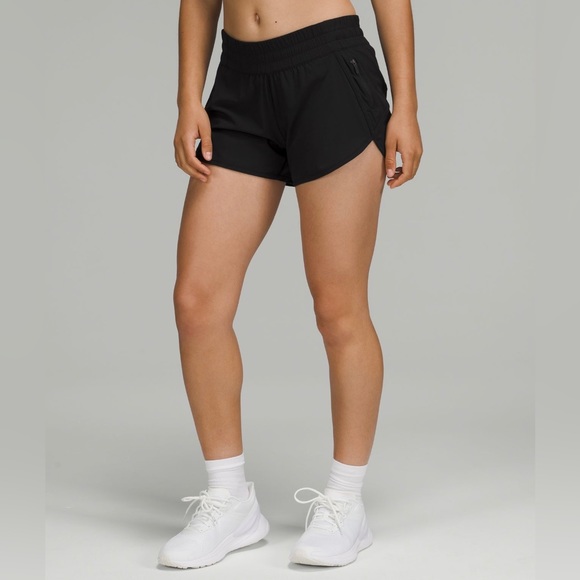 lululemon athletica Pants - Lululemon Mid-rise tracker short 4” black